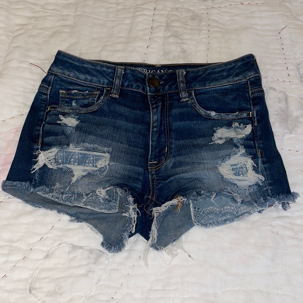 Destroyed Denim Shorts